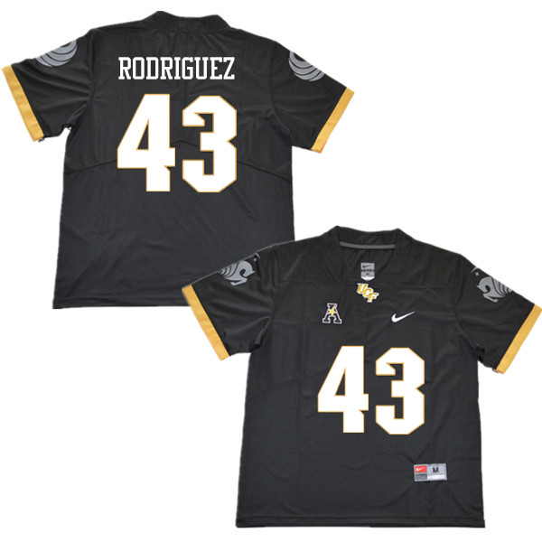 Men #43 Zach Rodriguez UCF Knights College Football Jerseys Sale-Black - Click Image to Close